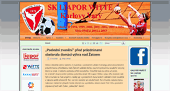 Desktop Screenshot of nohejbal-kv.cz